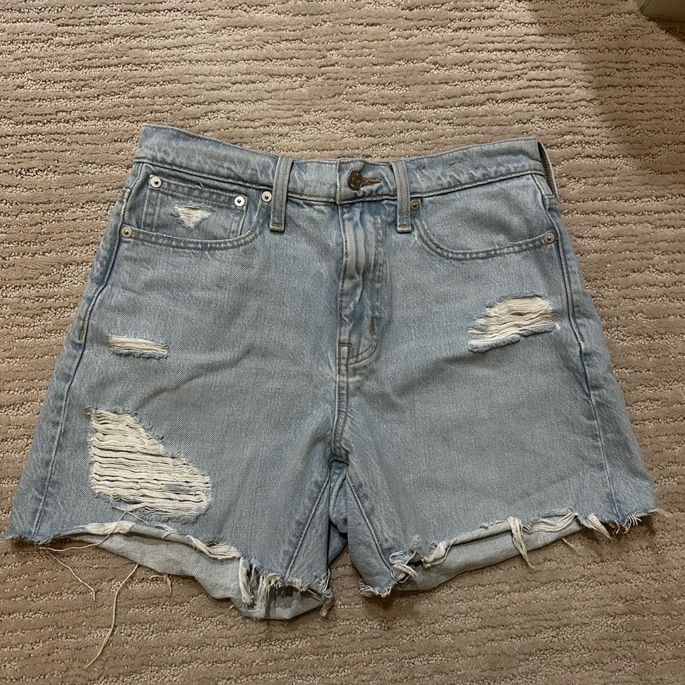Madewell Relaxed Mid-Length Denim Shorts - 26